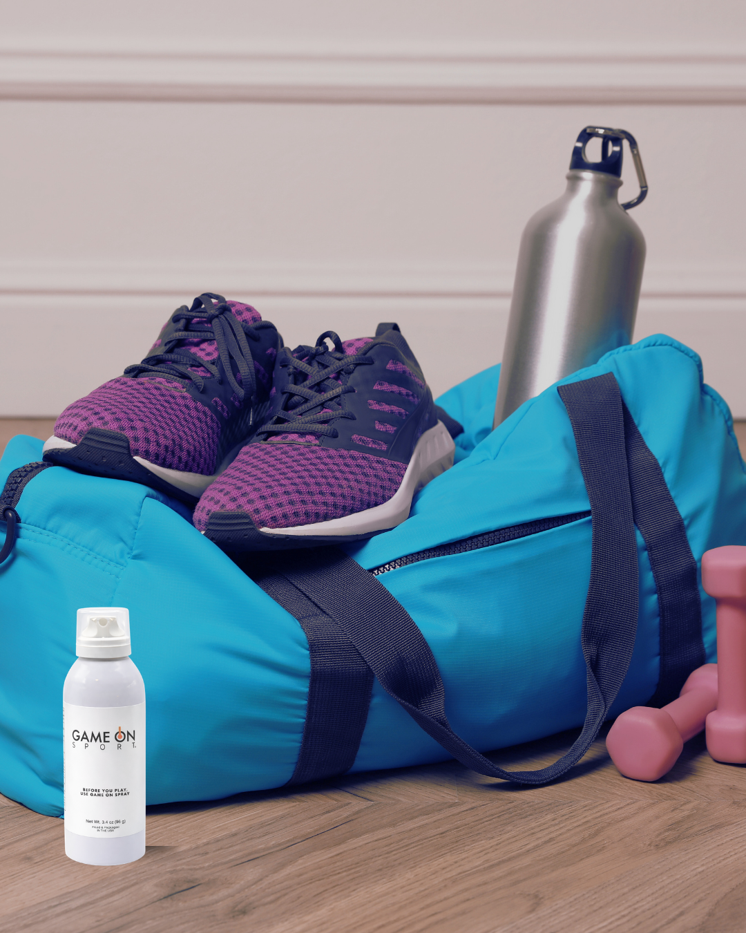 Game on Sport Warm up Spray is a necessary item in any gym bag as it helps you improve your workout through muscle prep in increasing their mobility and agility.